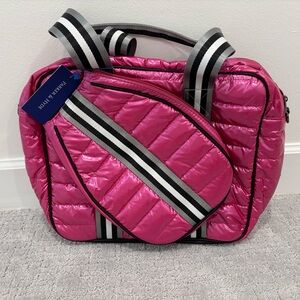 Pickleball Tote-Pink Quilted Women' Bag